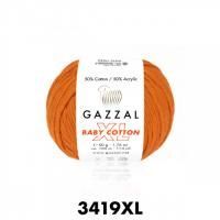 GAZZAL  BABY COTTON XL  3419  - 50% Хлопок, 50% Акрил 50 г/105 м